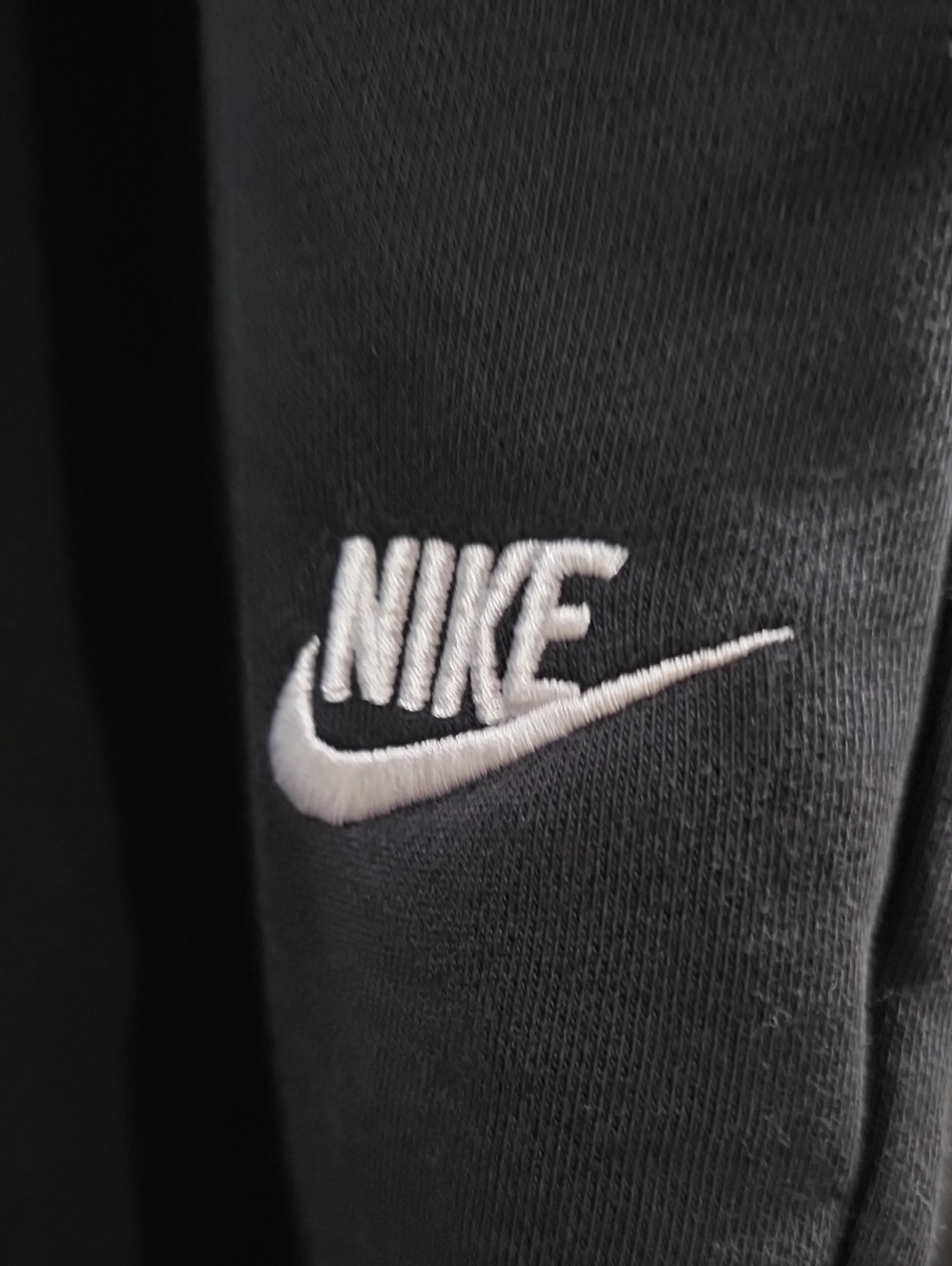 Nike Black Track Joggers with White Swoosh - Picture 3 of 6